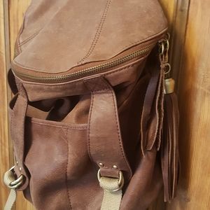 Lucky Leather Backpack Purse